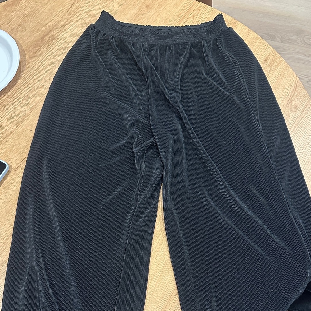 Urban Outfitters Black Wide-Leg Trousers